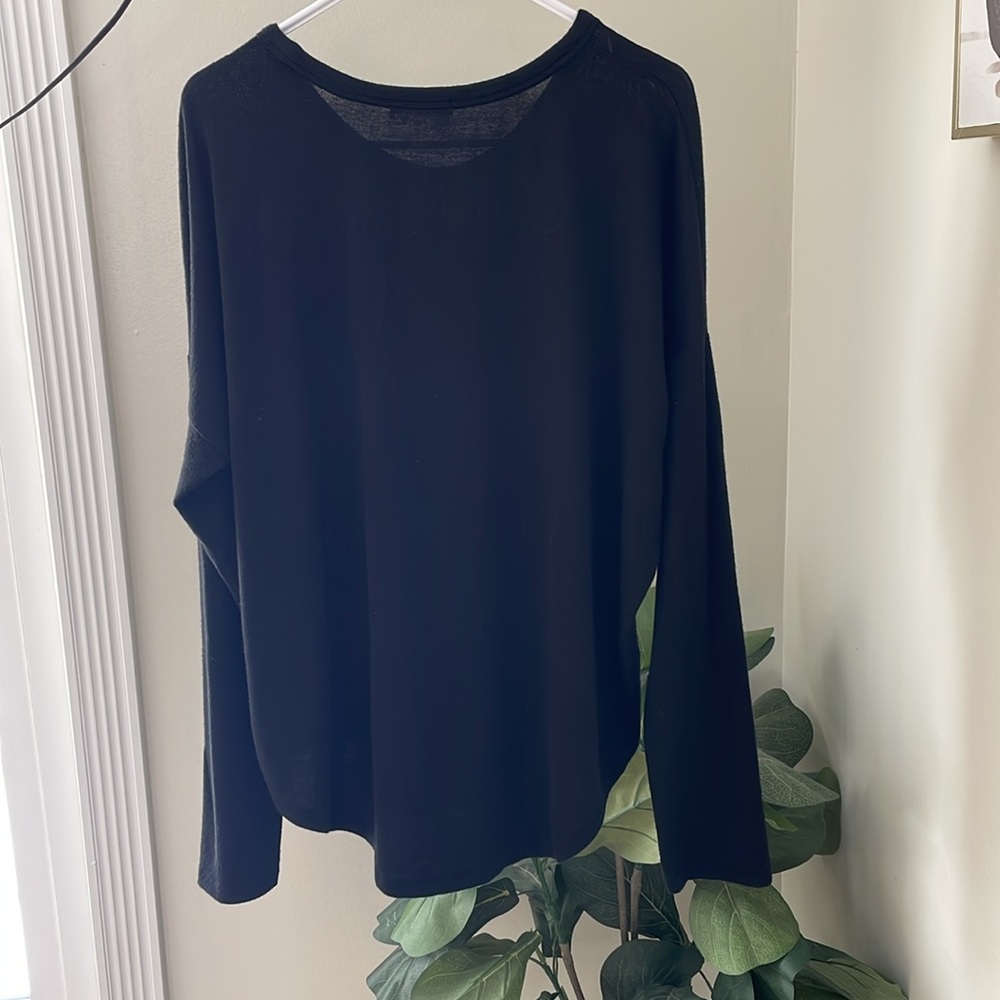 rag & bone Black Long Sleeve Top Women’s XL - Picture 3 of 5